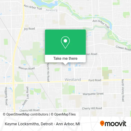 Keyme Locksmiths map
