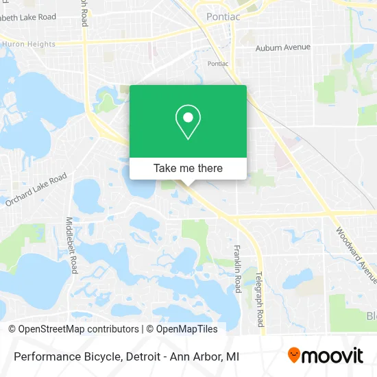 Performance Bicycle map