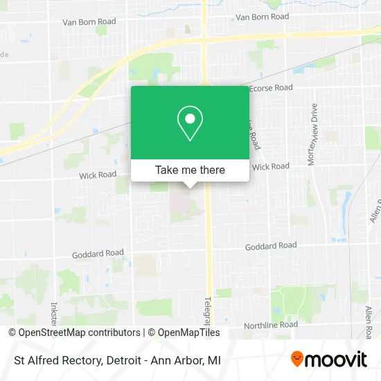St Alfred Rectory map