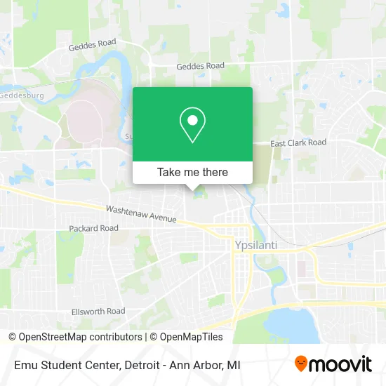 Emu Student Center map