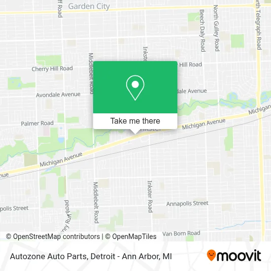 Autozone Auto Parts map