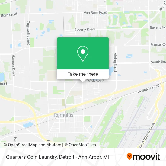 Quarters Coin Laundry map