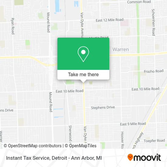 Instant Tax Service map