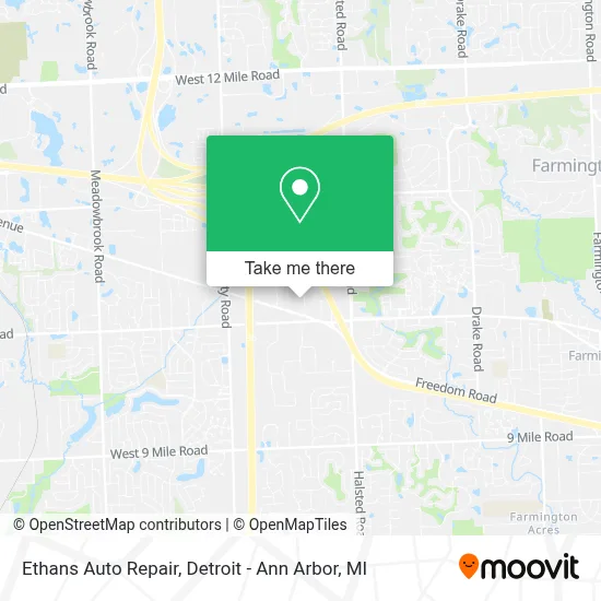 Ethans Auto Repair map