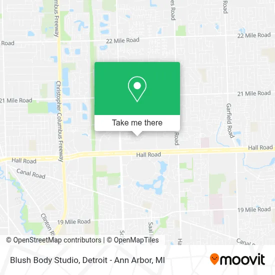 Blush Body Studio map