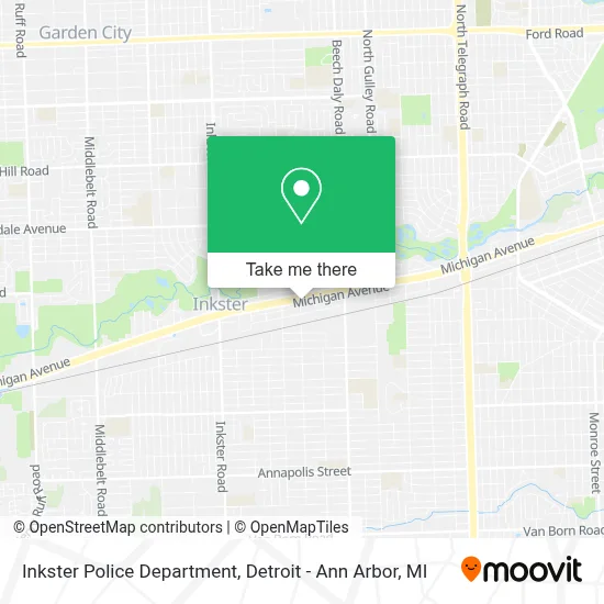 Inkster Police Department map