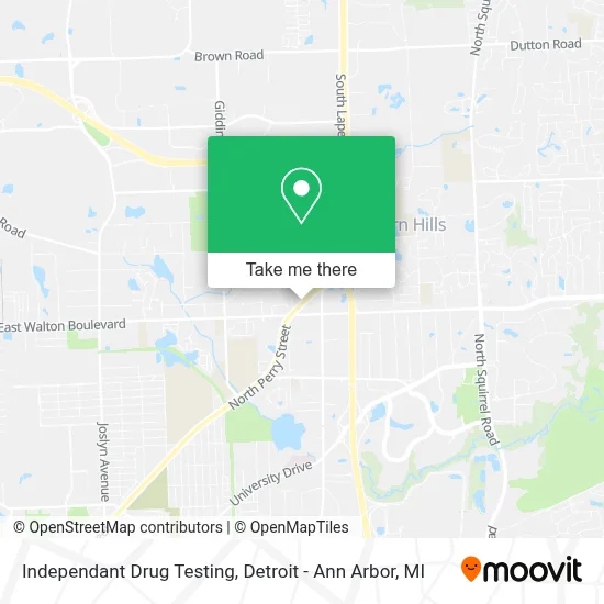 Independant Drug Testing map