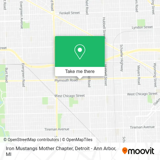 Iron Mustangs Mother Chapter map