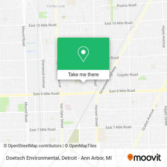 Doetsch Environmental map