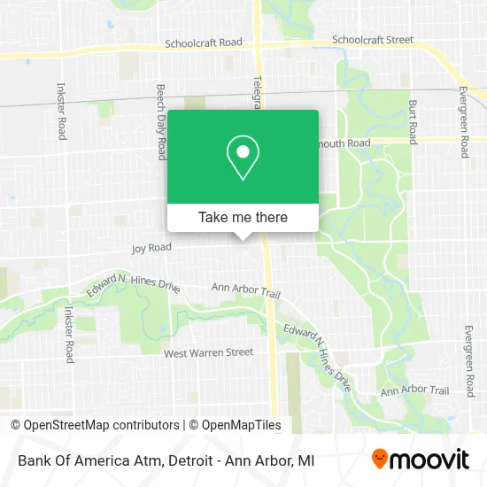 Bank Of America Atm map