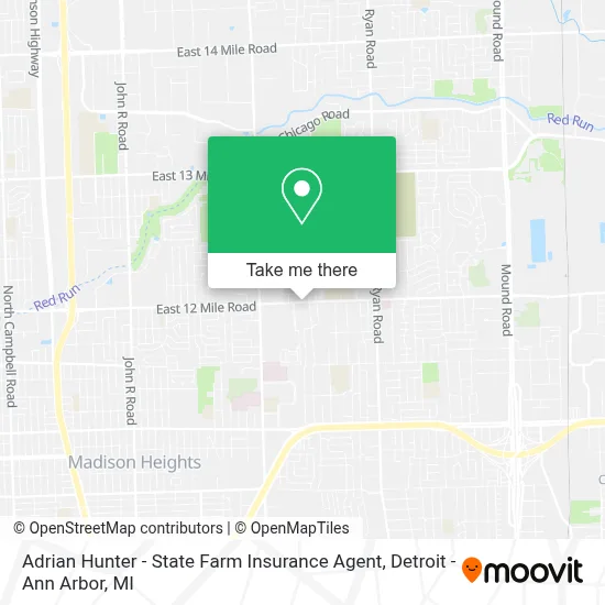Adrian Hunter - State Farm Insurance Agent map