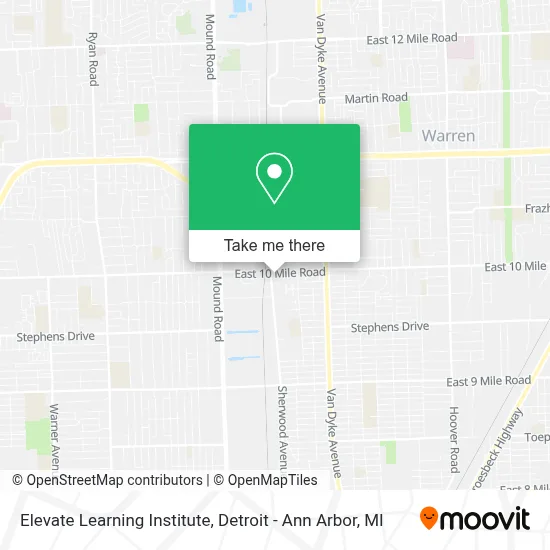 Elevate Learning Institute map