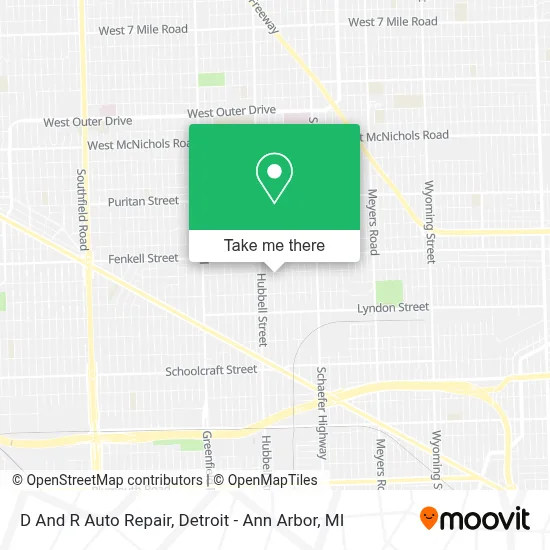 D And R Auto Repair map