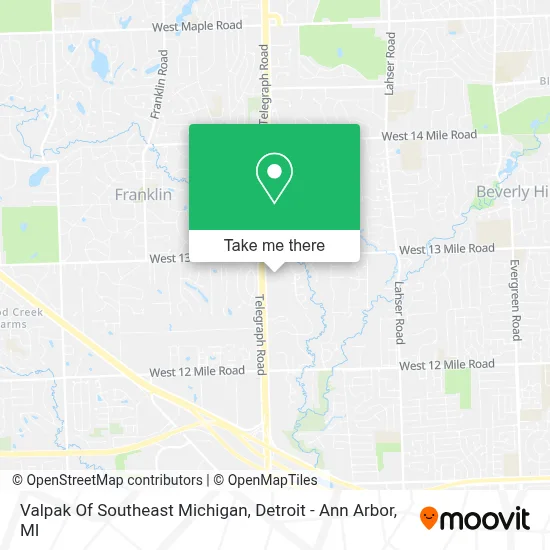 Valpak Of Southeast Michigan map