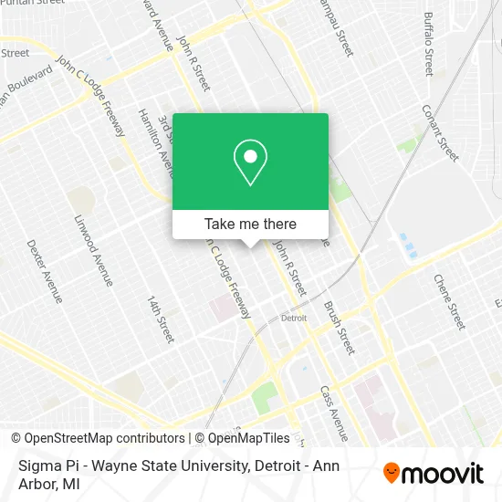 Sigma Pi - Wayne State University map