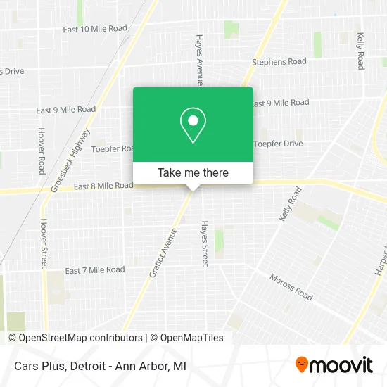 Cars Plus map