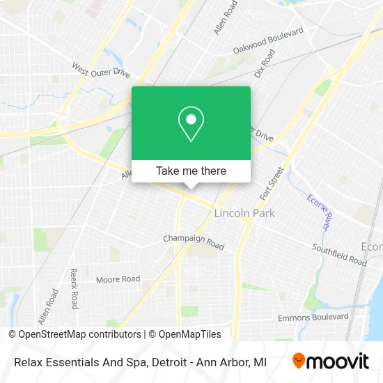 Relax Essentials And Spa map