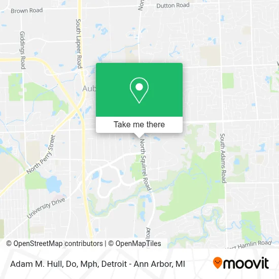 Adam M. Hull, Do, Mph map