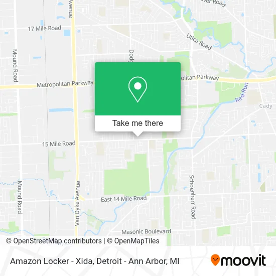 Amazon Locker - Xida map
