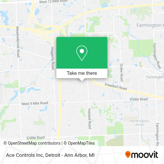 Ace Controls Inc map
