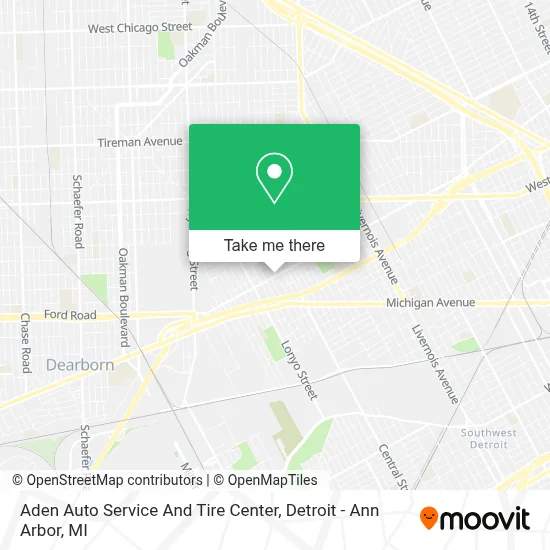Aden Auto Service And Tire Center map