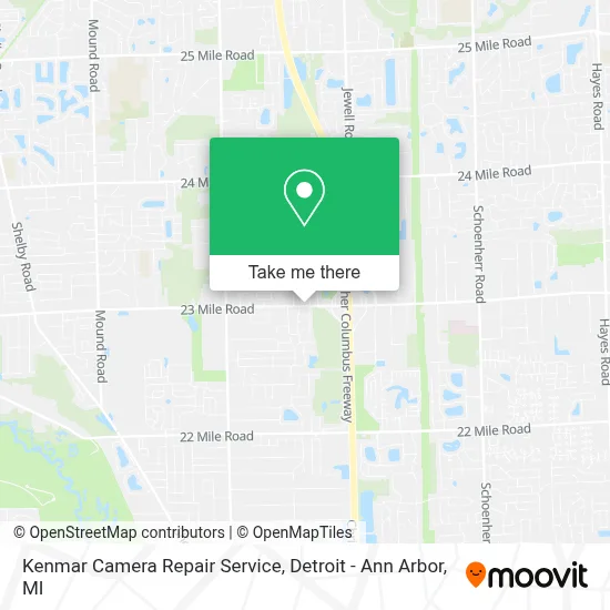 Kenmar Camera Repair Service map