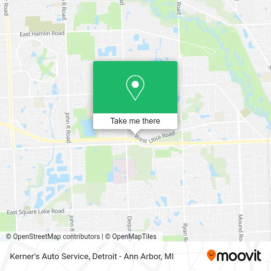 Kerner's Auto Service map