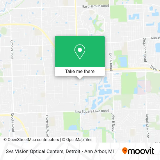 Svs Vision Optical Centers map