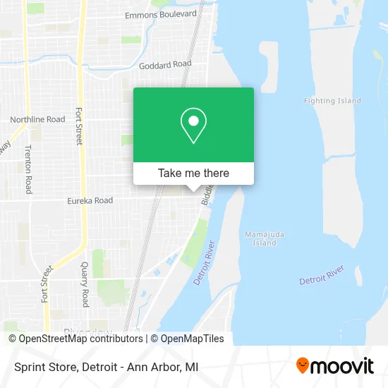 Sprint Store map