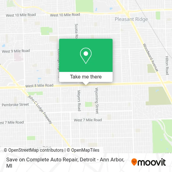 Save on Complete Auto Repair map