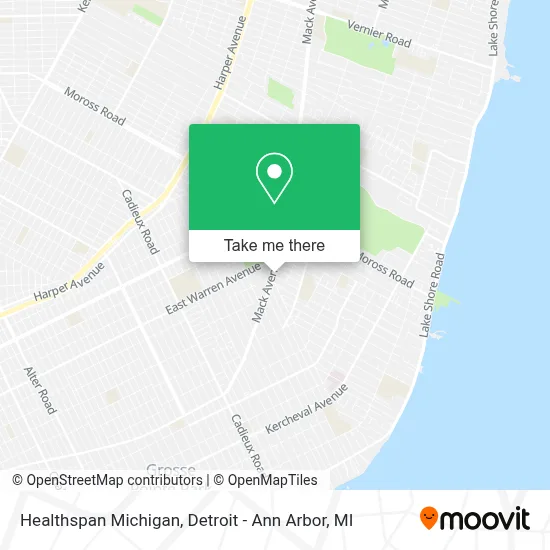 Healthspan Michigan map