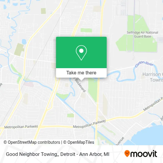 Good Neighbor Towing, map