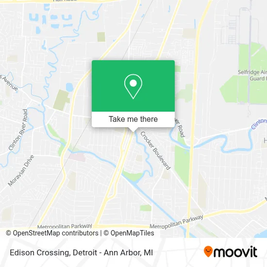 Edison Crossing map