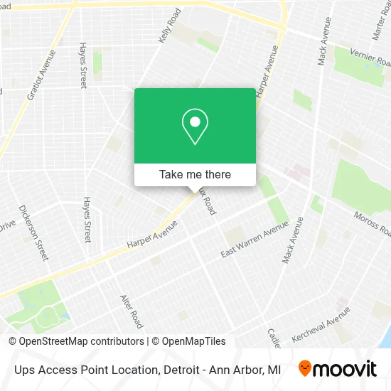 Ups Access Point Location map