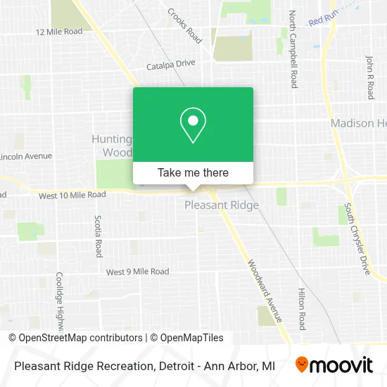 Pleasant Ridge Recreation map