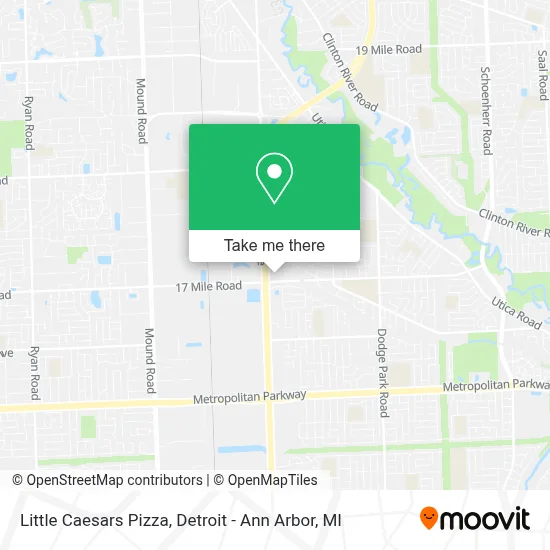 Little Caesars Pizza map