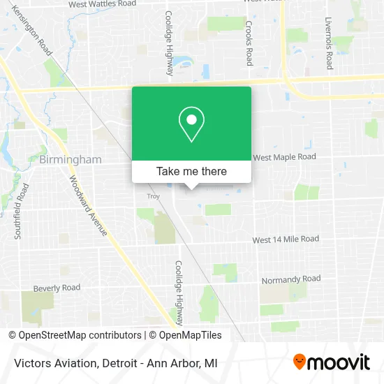 Victors Aviation map