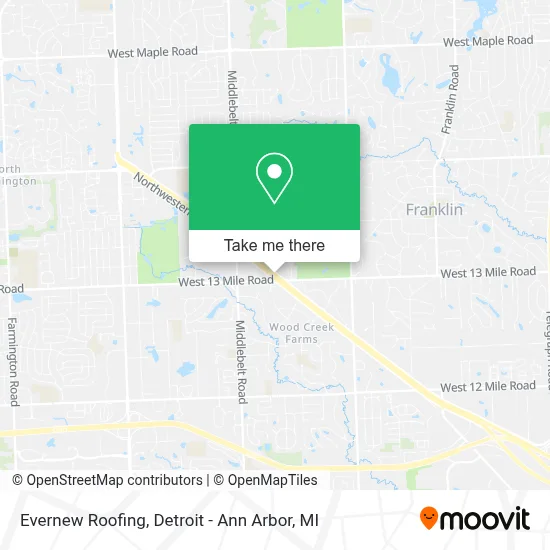 Evernew Roofing map