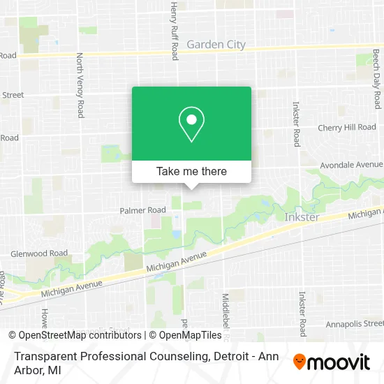 Transparent Professional Counseling map