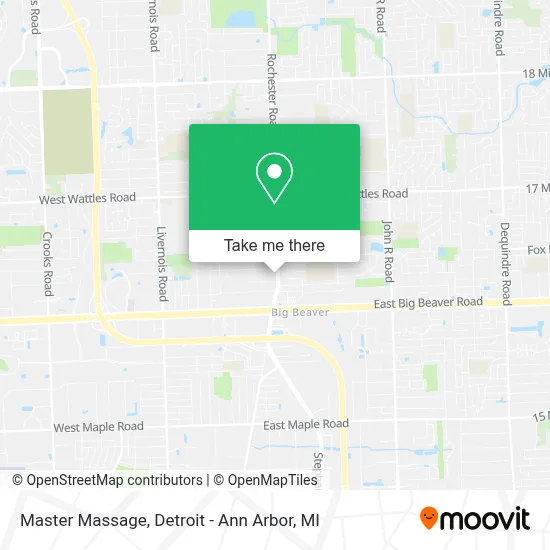 Master Massage map
