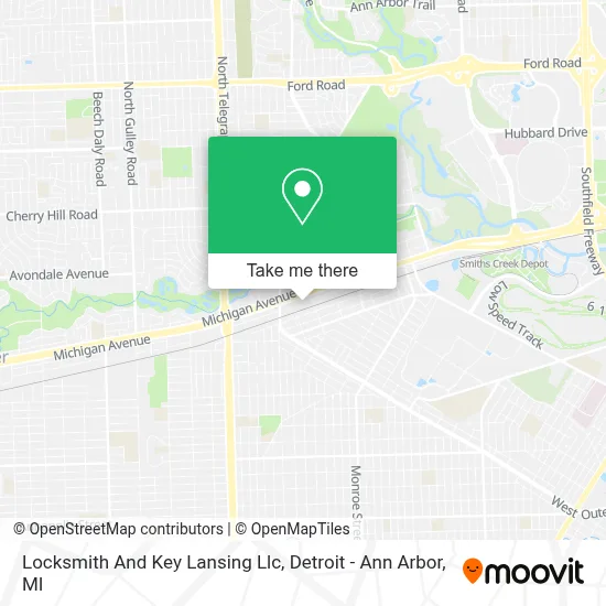 Locksmith And Key Lansing Llc map