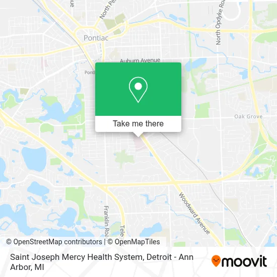 Saint Joseph Mercy Health System map