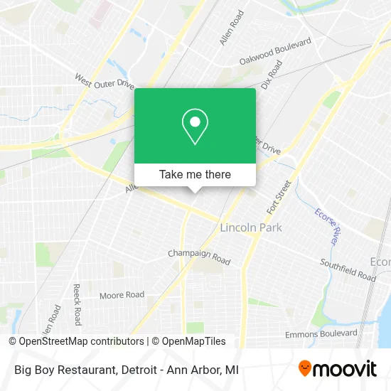 Big Boy Restaurant map