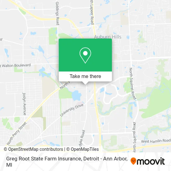 Greg Root State Farm Insurance map