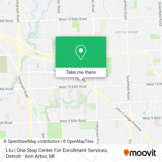 Ltu | One Stop Center For Enrollment Services map