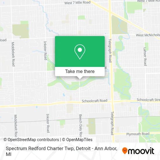 Spectrum Redford Charter Twp map