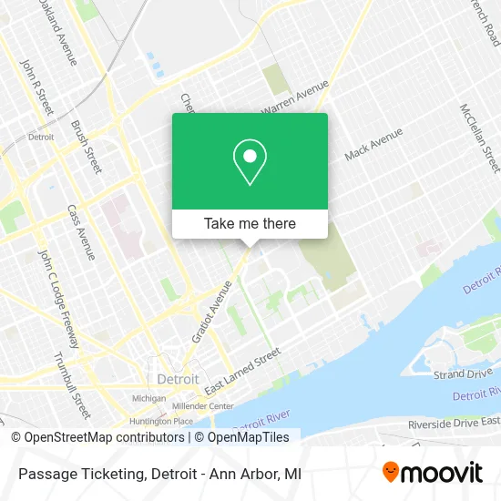 Passage Ticketing map