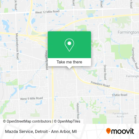 Mazda Service map