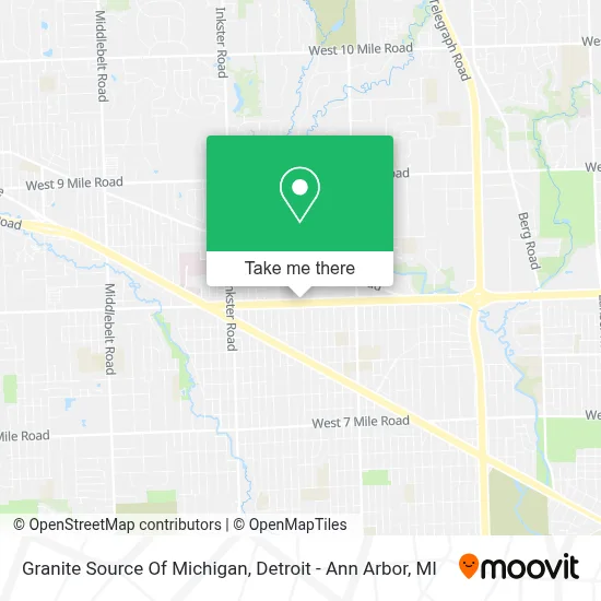 Granite Source Of Michigan map