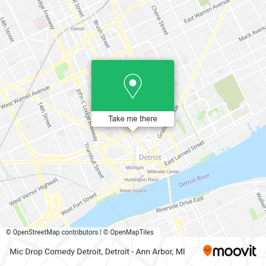 Mic Drop Comedy Detroit map